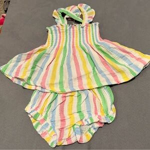 Colorful Striped Kids bloomer Set